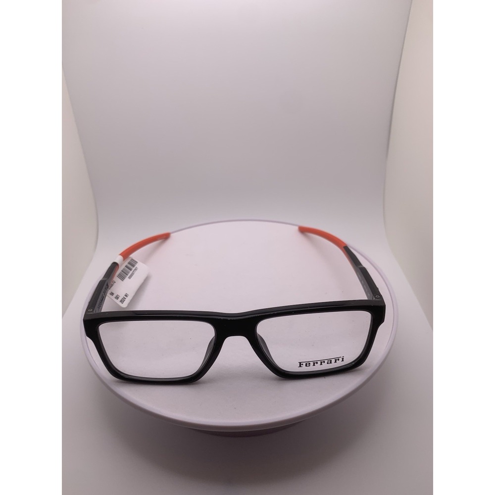 NWT FERRARI FZ8007U 501 Black Red 56-18-145 Eyeglasses Frames Only